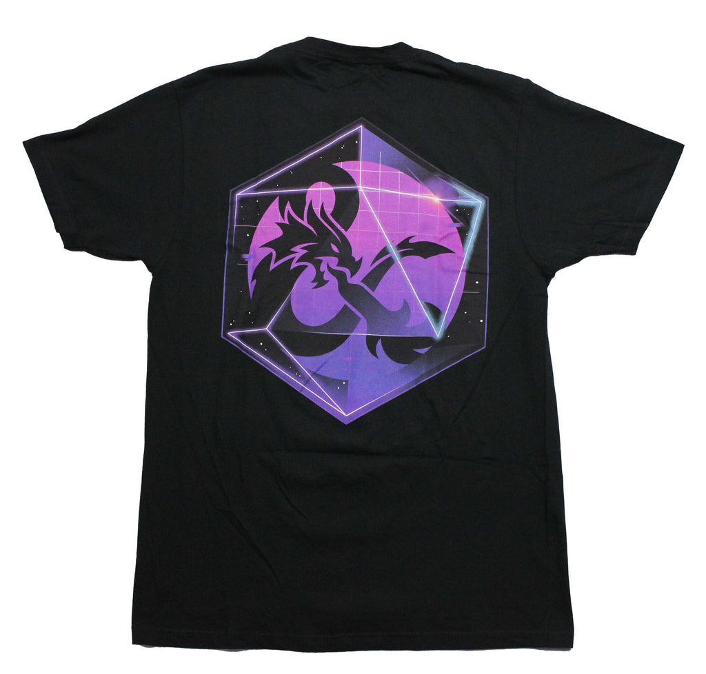 Dungeons & Dragons  Mens T-Shirt - Pink Lapel Logo Dragon & Logo on Back Hoodie, Sweatshirt | CiraTrend.com (Image 2)