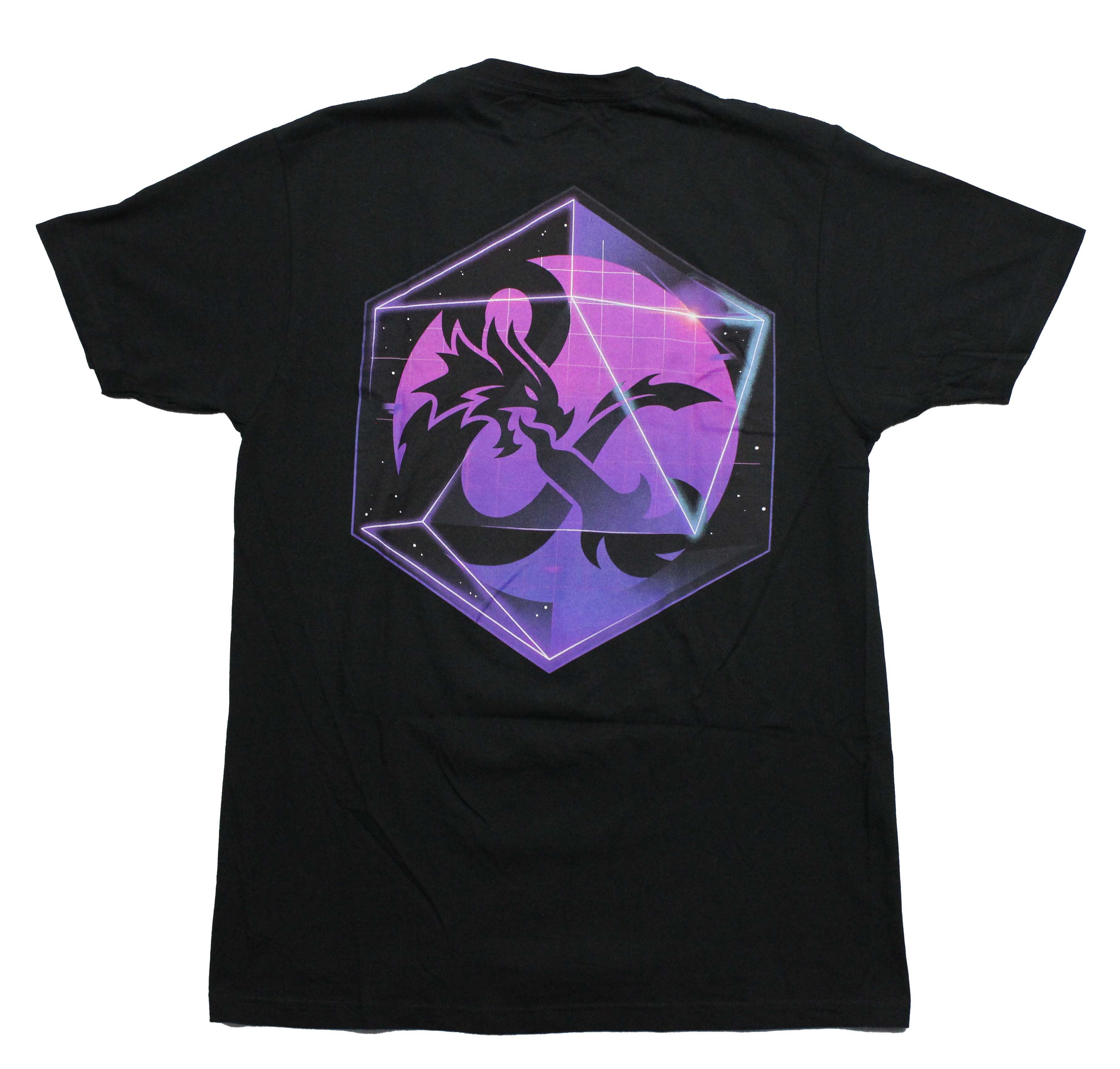 Dungeons & Dragons  Mens T-Shirt - Pink Lapel Logo Dragon & Logo on Back Hoodie, Sweatshirt | CiraTrend.com (Image 2)
