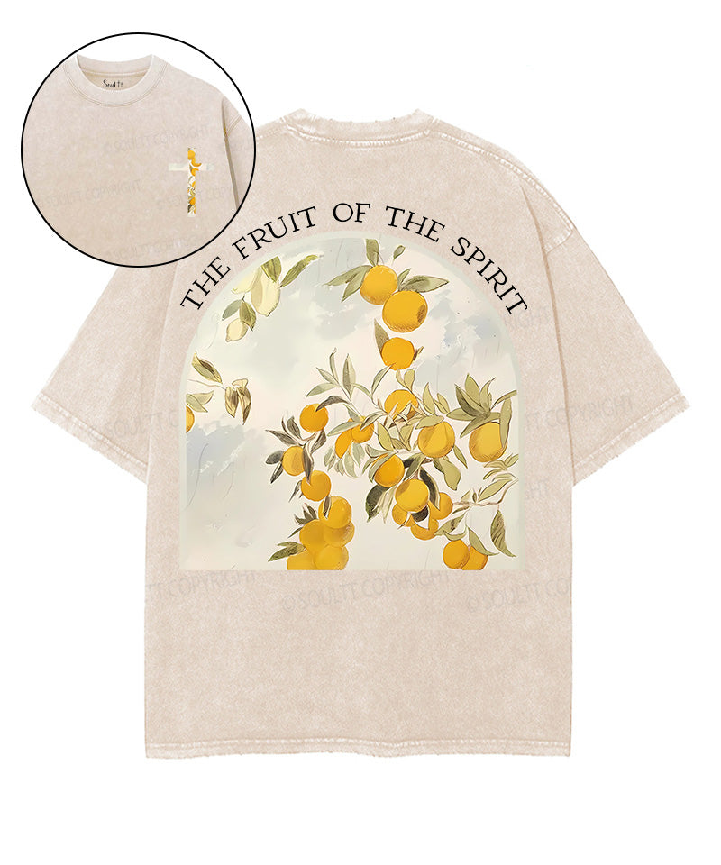 Fruit Of The Spirit Double Sided Unisex Washed Christian T-shirt Style020 Hoodie, Sweatshirt | CiraTrend.com (Image 1)