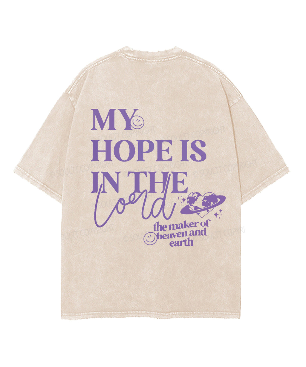 My Hope Is In The Lord Double Sided Washed Christian T-shirt Hoodie, Sweatshirt | CiraTrend.com (Image 3)