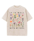 It Is Well With My Soul Washed Christian T-shirt Style023 Hoodie, Sweatshirt | CiraTrend.com (Image 1)