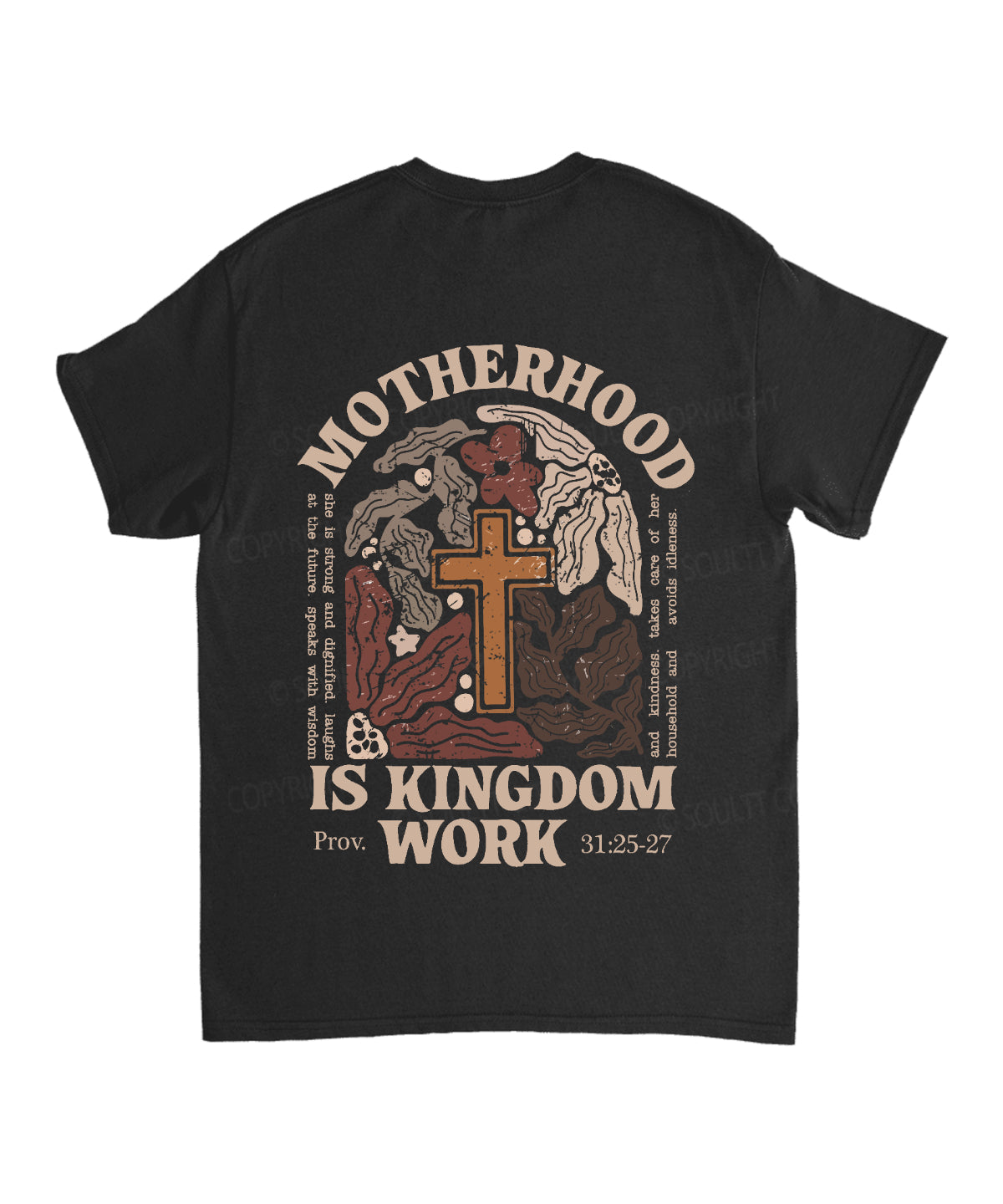 Motherhood Is Kingdom Work Double Sided Unisex Cotton Christian T-Shirt Style007 Hoodie, Sweatshirt | CiraTrend.com (Image 5)