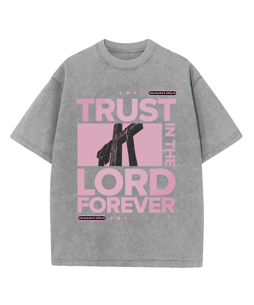 Trust In The Lord Washed Christian T-shirt Hoodie, Sweatshirt | CiraTrend.com (Image 4)