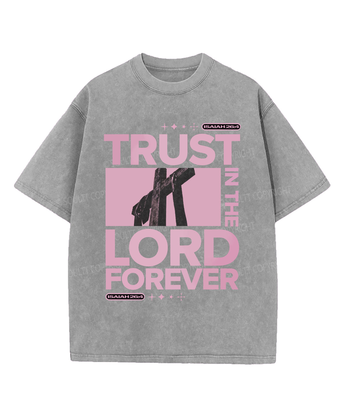 Trust In The Lord Washed Christian T-shirt Hoodie, Sweatshirt | CiraTrend.com (Image 4)