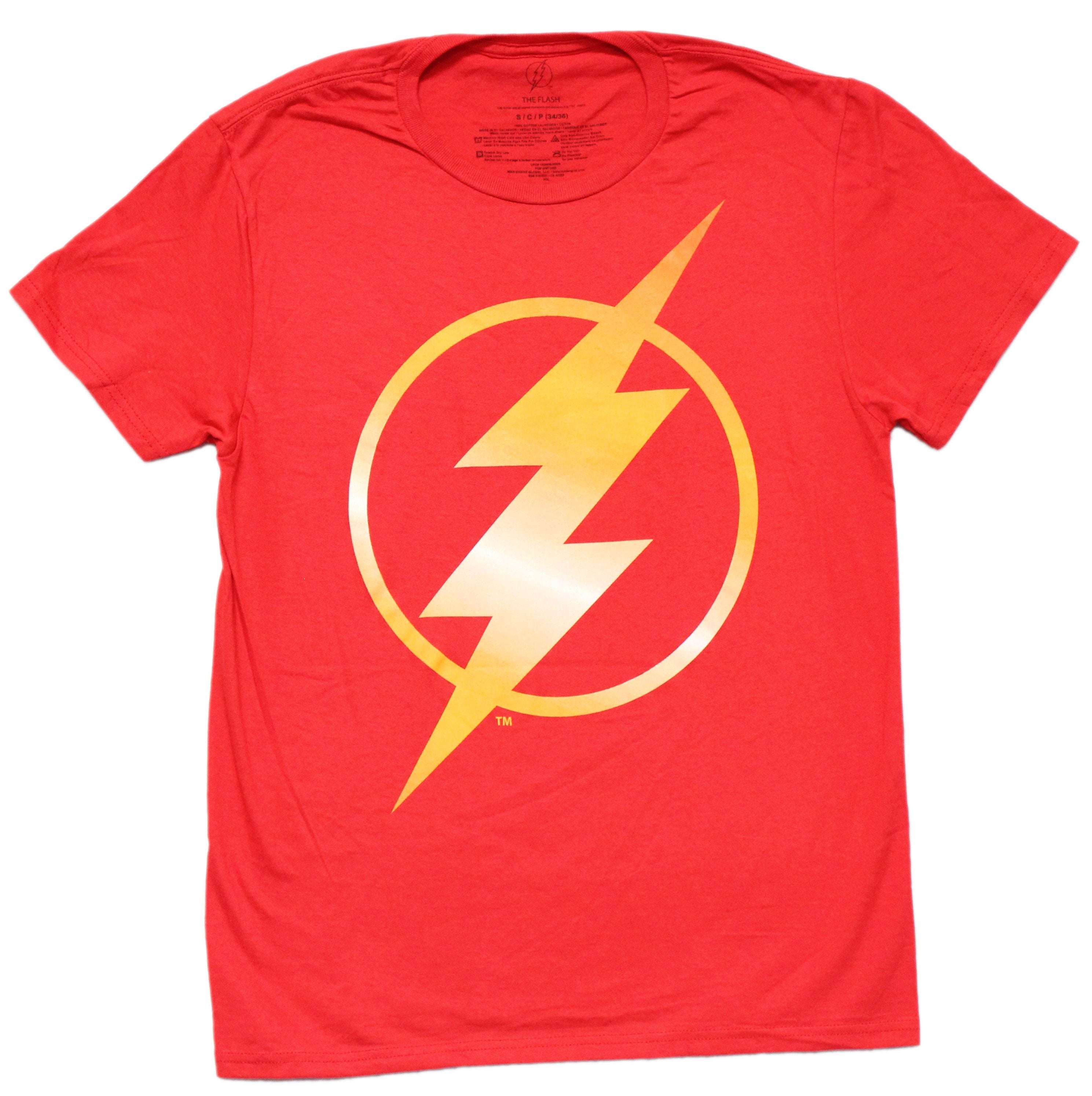 The Flash Mens T-Shirt - Golden Classic Bolt Logo Hoodie, Sweatshirt | CiraTrend.com