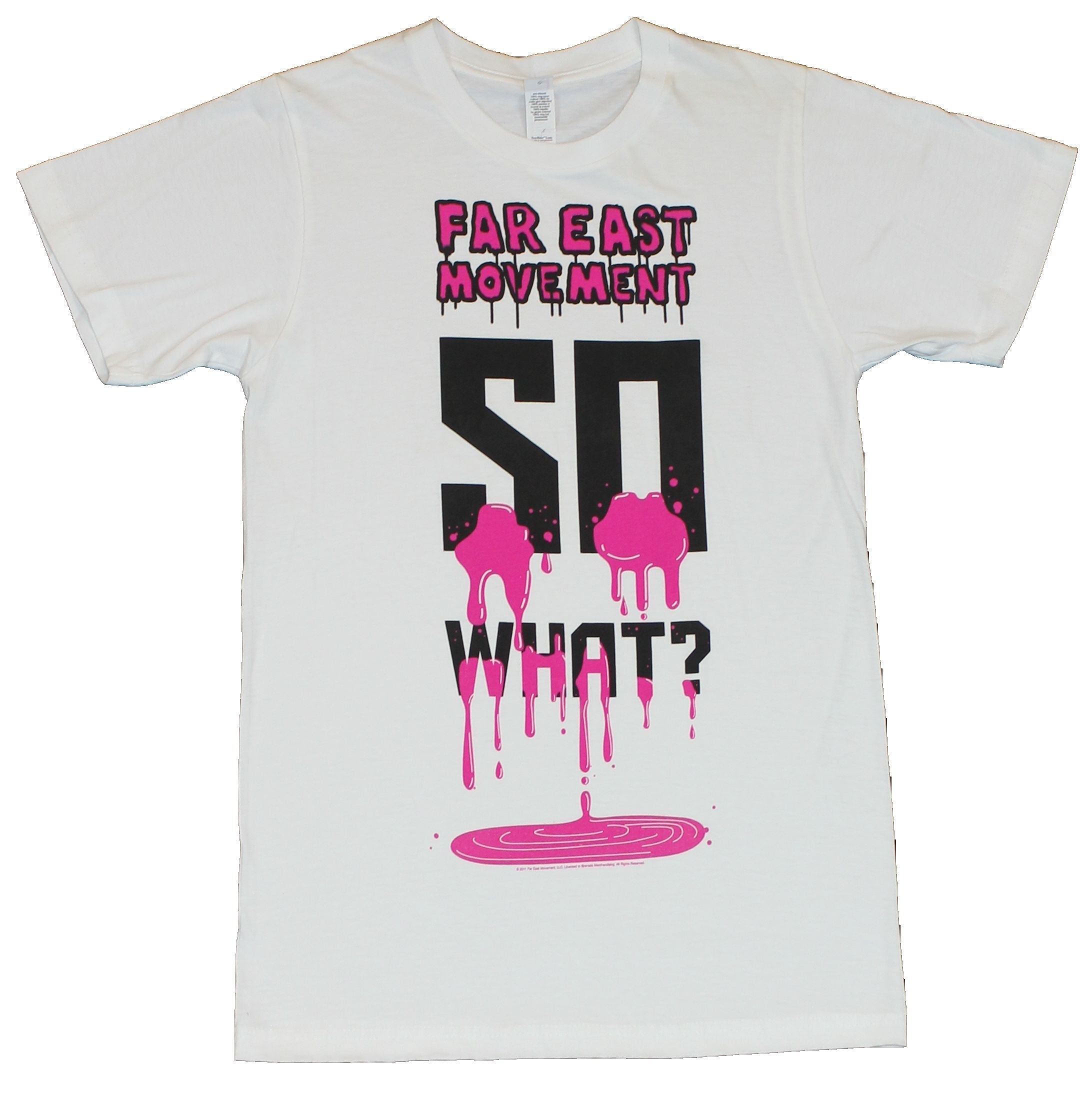 Far East Movement Mens T-Shirt  - Dripping So What Image on White Hoodie, Sweatshirt | CiraTrend.com