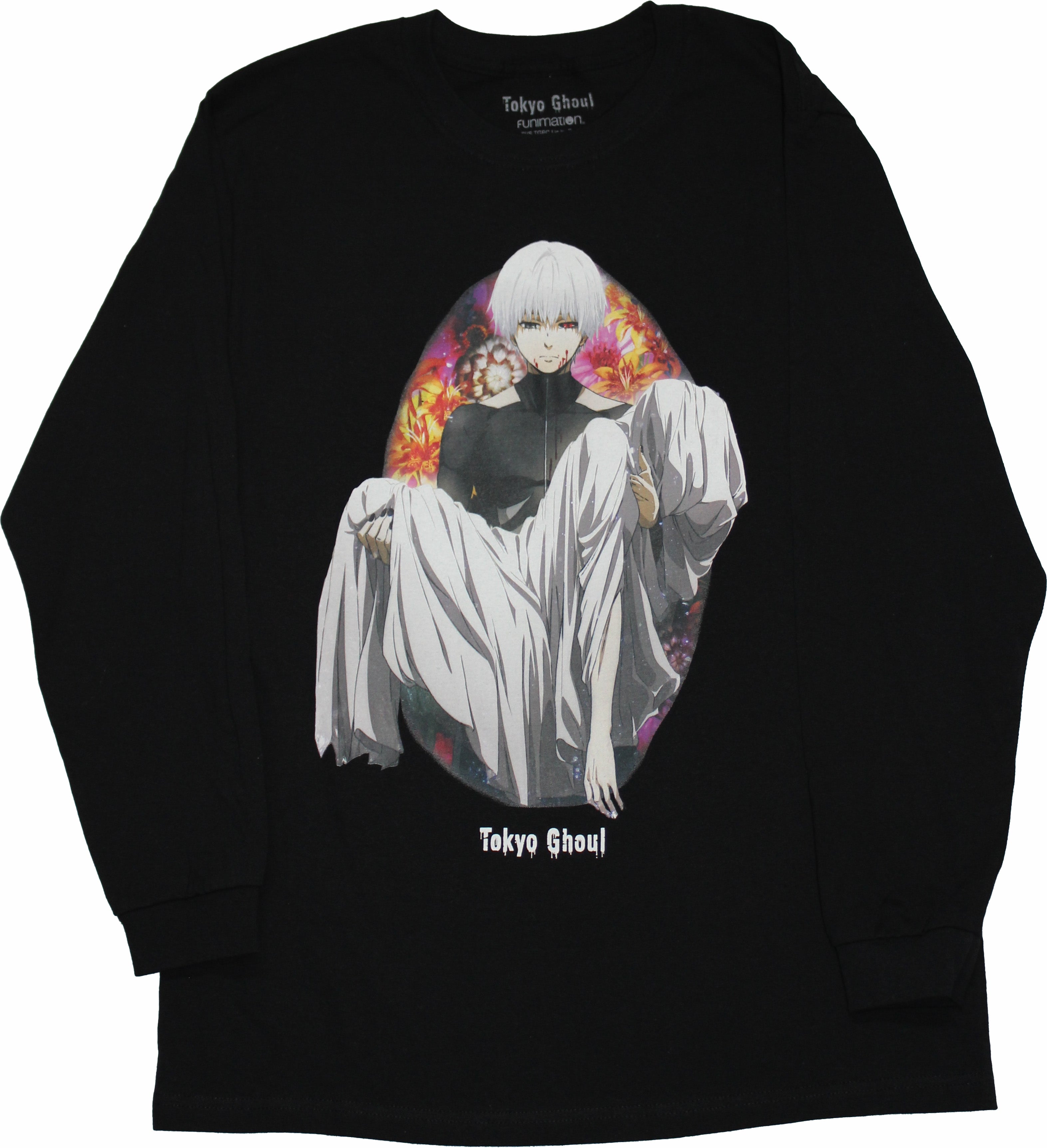 Tokyo Ghoul Long Sleeve Ken Kaneki Carrying Body Image T-Shirts, Hoodie, Sweatshirt