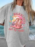Walk By Faith Unisex Cotton Christian T-Shirt Style001 Hoodie, Sweatshirt | CiraTrend.com (Image 1)
