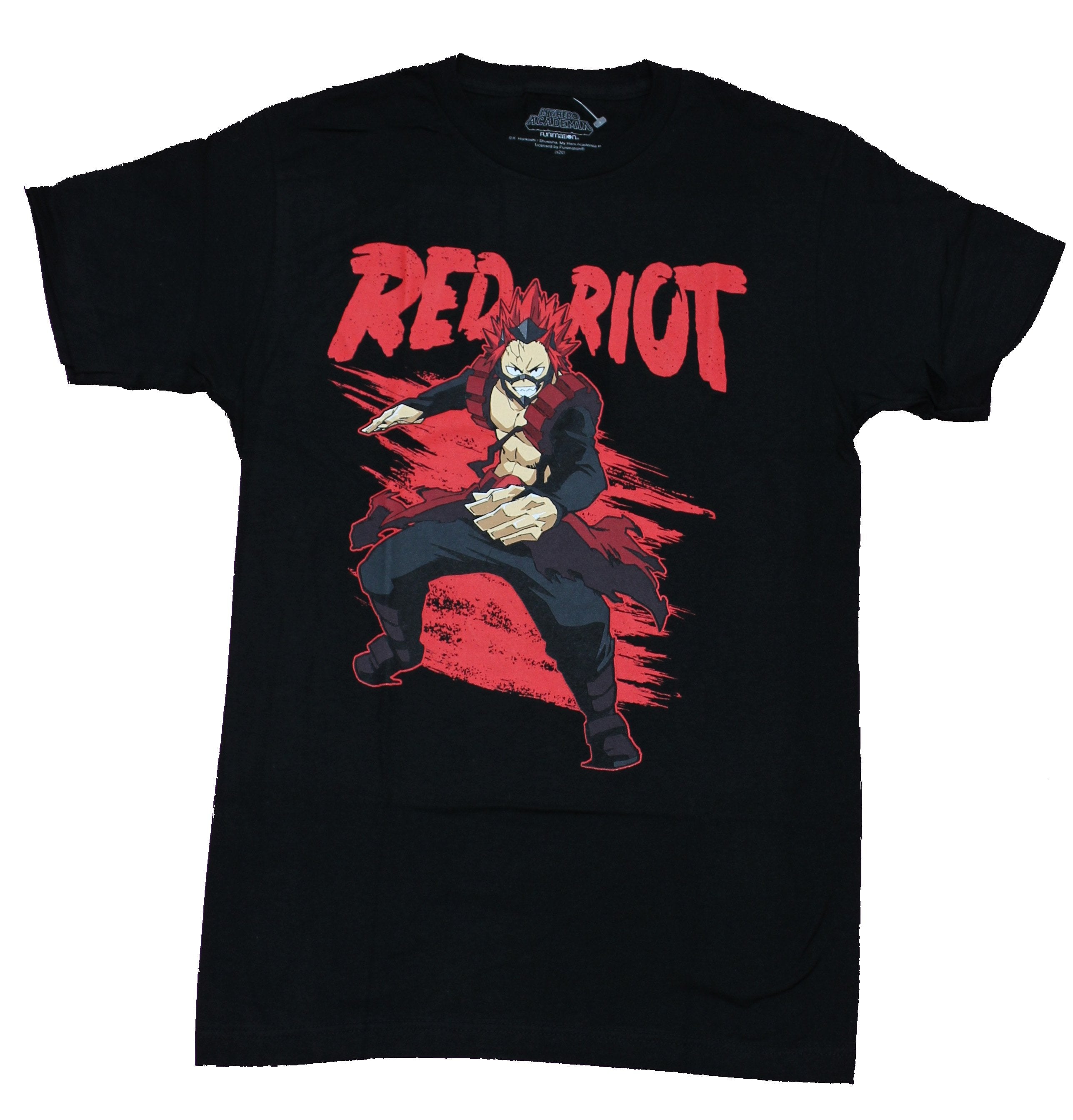 My Hero Academia Mens  T-Shirt - Red Riot Battle Under Logo Hoodie, Sweatshirt | CiraTrend.com