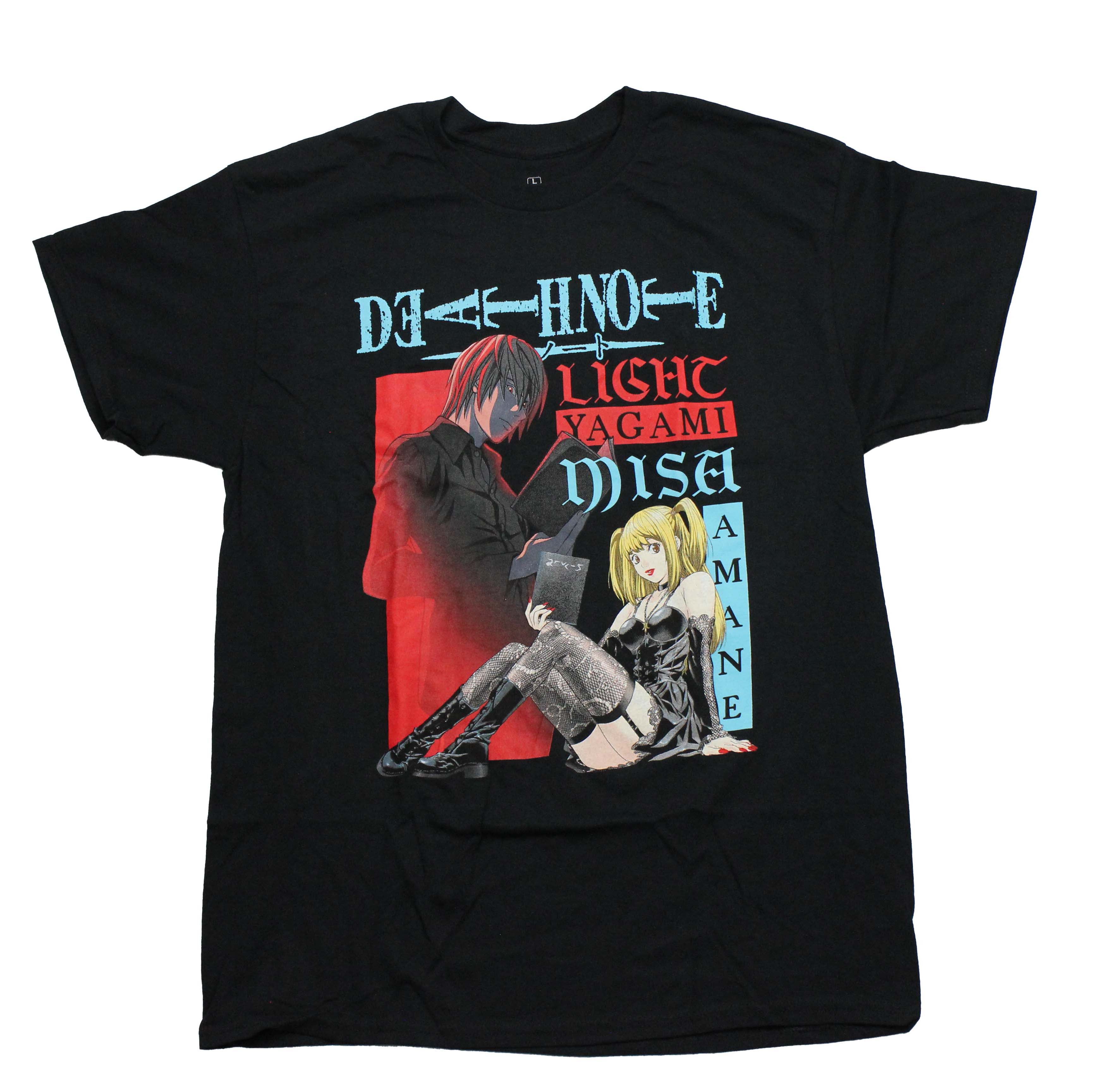 Death Note Mens T-Shirt - Light Yagami and Misa Amane Holding Books Hoodie, Sweatshirt | CiraTrend.com