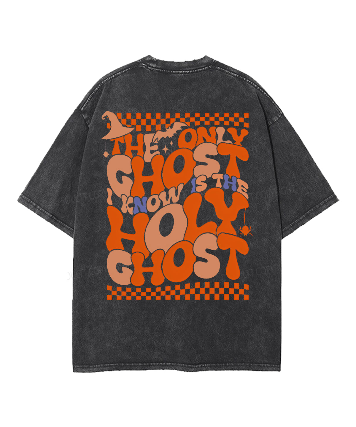 The Only Ghost Unisex Washed Christian T-shirt Hoodie, Sweatshirt | CiraTrend.com (Image 4)