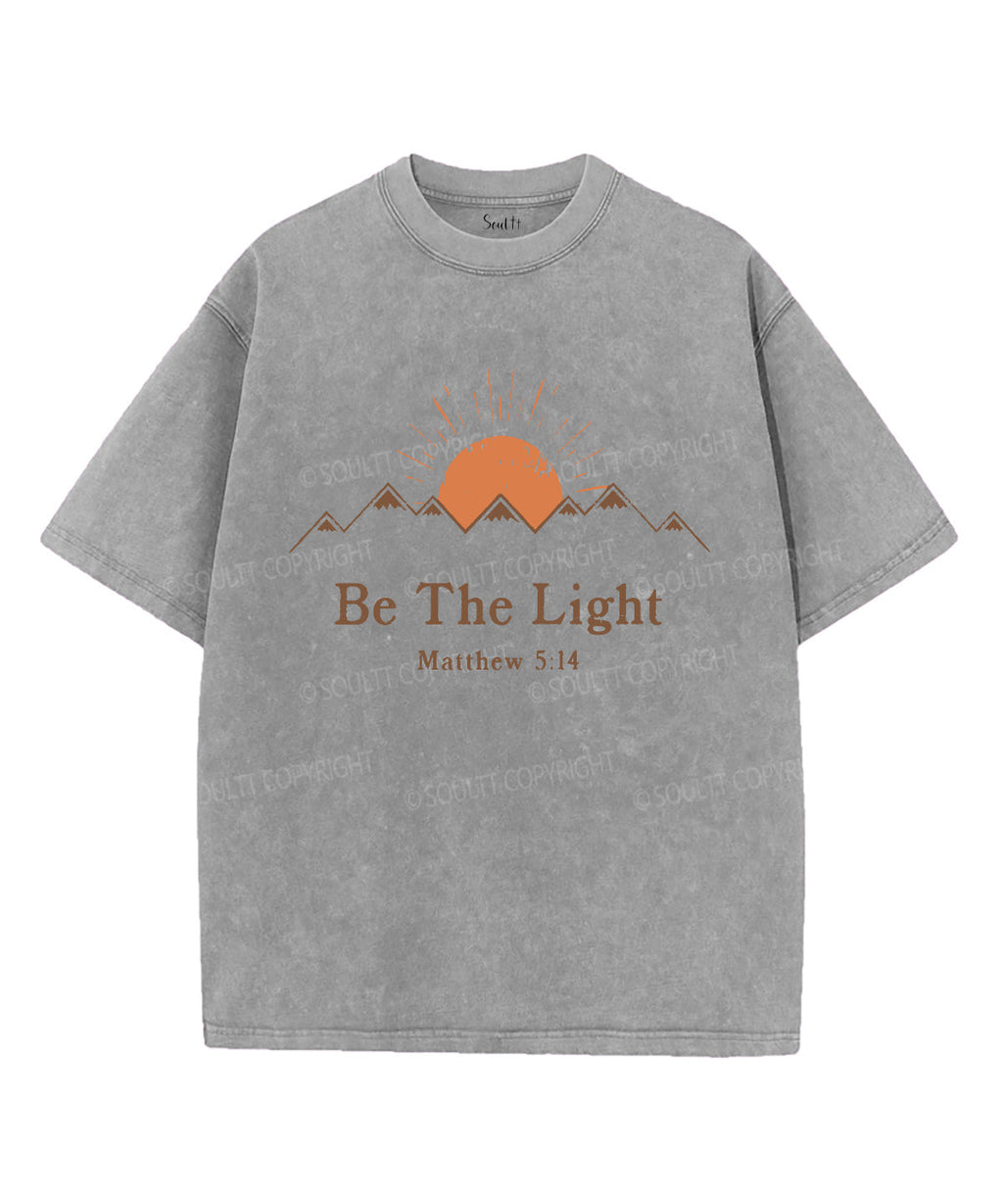 Be The Light Unisex Washed Christian T-shirt Style002 Hoodie, Sweatshirt | CiraTrend.com (Image 3)