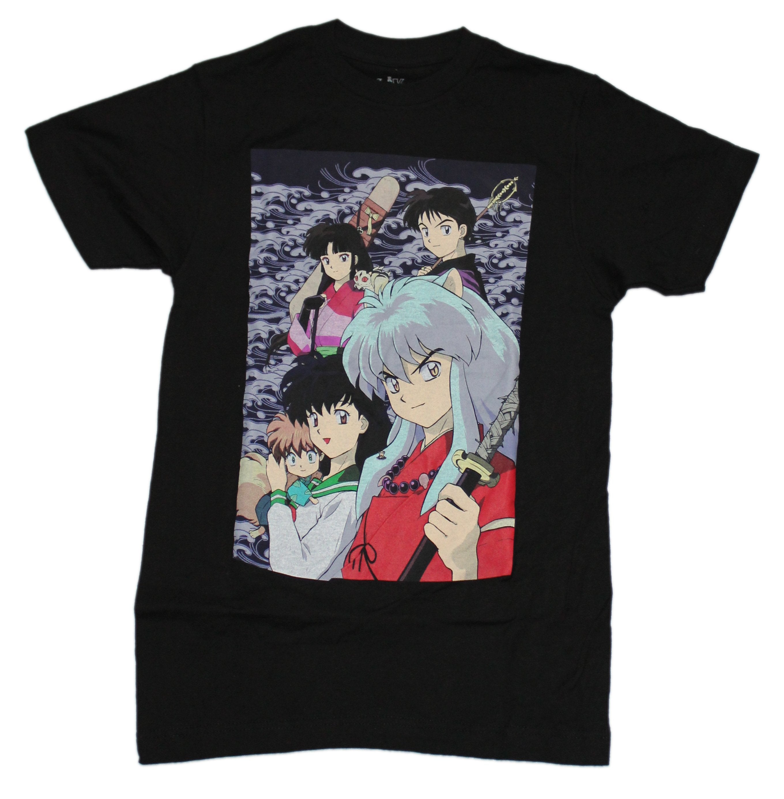 Inuyasha Mens T-Shirt - Character Group In swirly Box Image Hoodie, Sweatshirt | CiraTrend.com