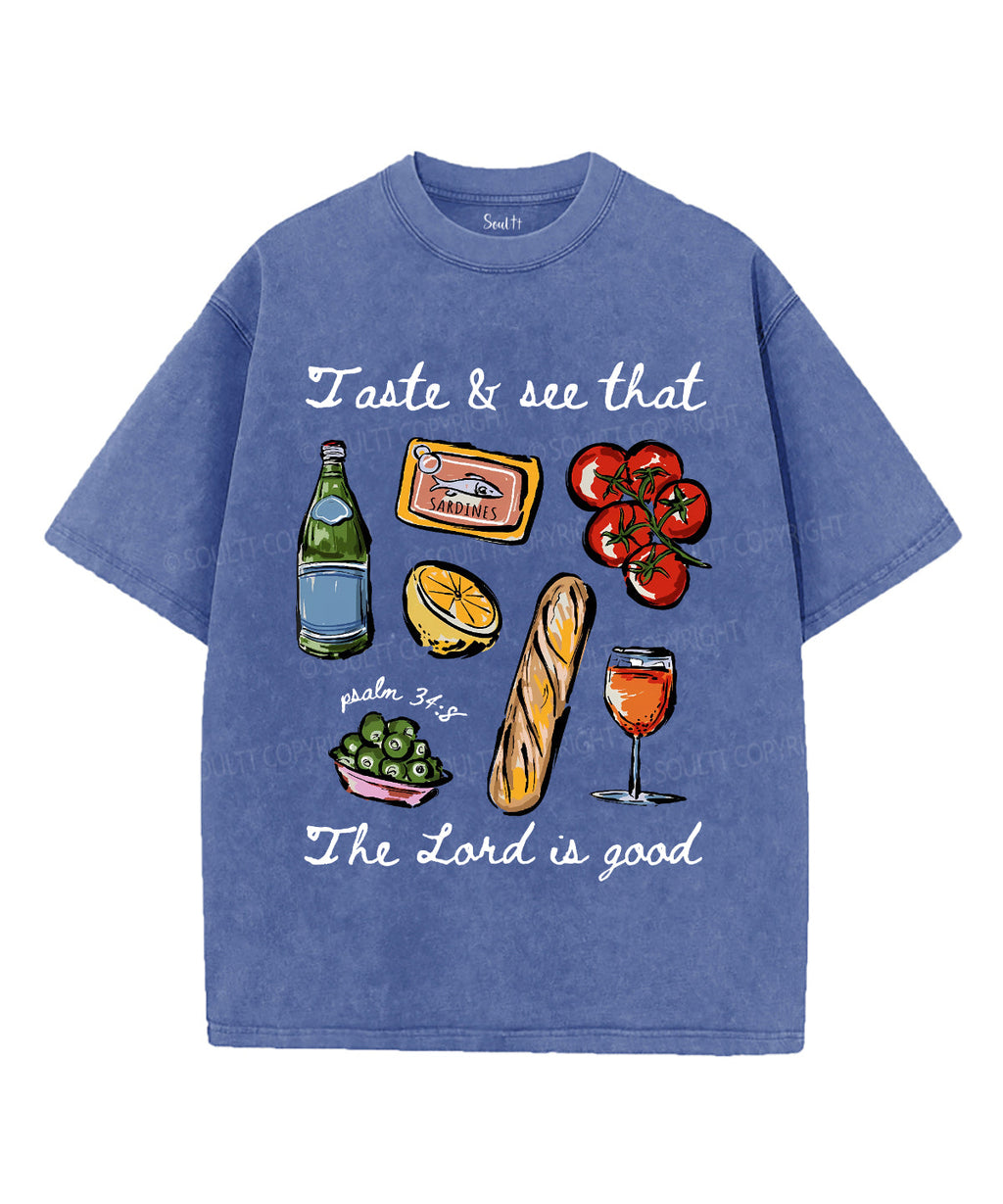 The Lord Is Good Unisex Washed Christian T-shirt Style001 Hoodie, Sweatshirt | CiraTrend.com (Image 4)