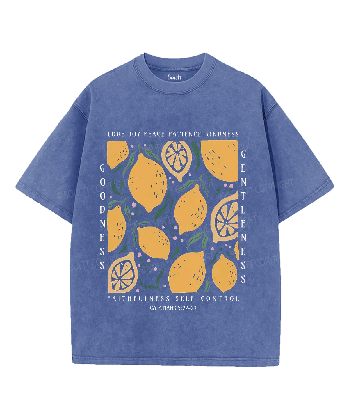 Love Joy Peace Patience Kindness Unisex Washed Christian T-shirt Hoodie, Sweatshirt | CiraTrend.com (Image 4)