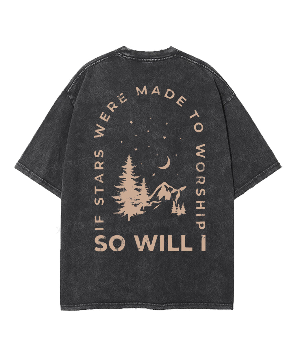 If The Stars Were Made To Worship Double Sided Unisex Washed Christian T-shirt Style002 Hoodie, Sweatshirt (Image 2)