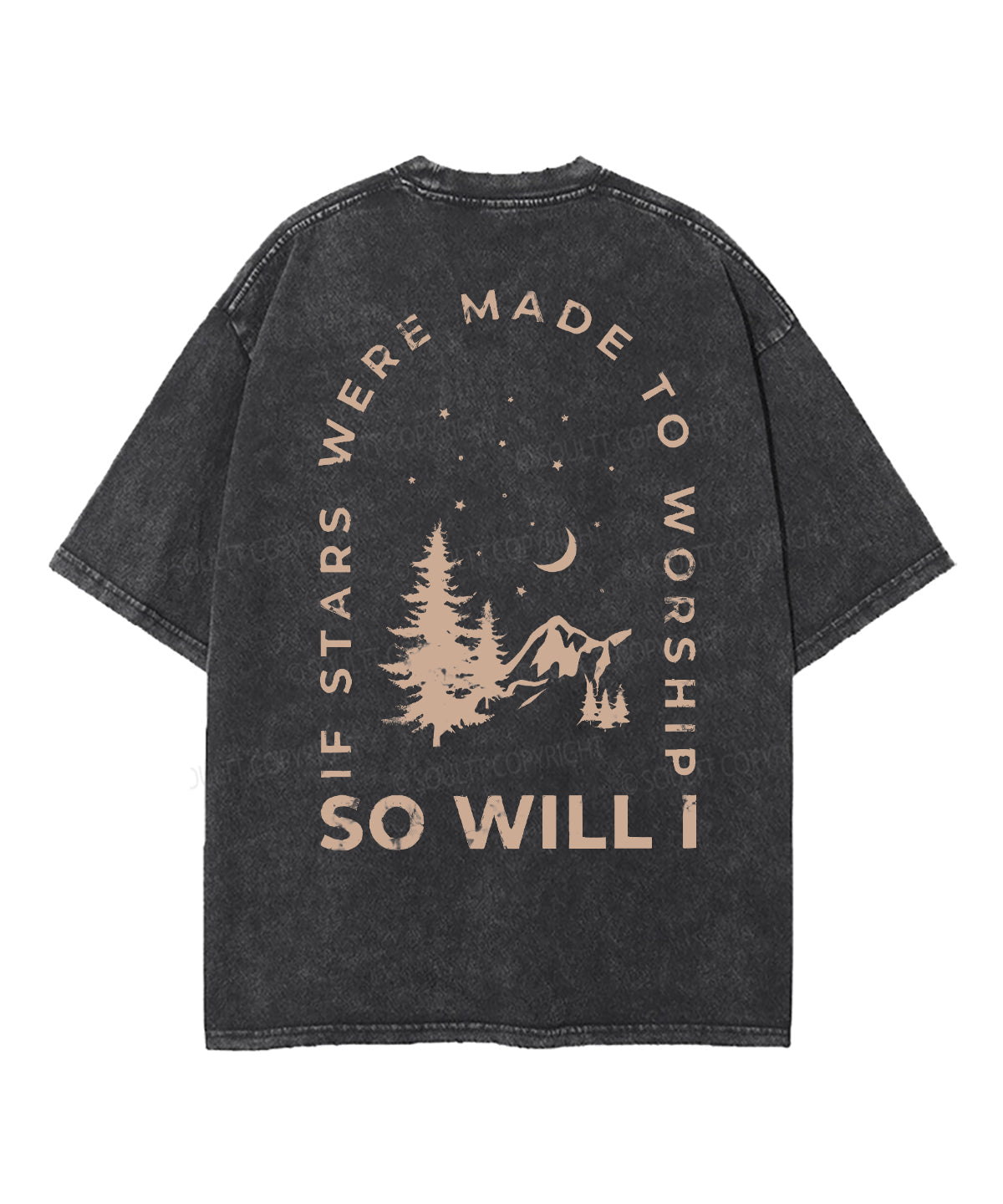 If The Stars Were Made To Worship Double Sided Unisex Washed Christian T-shirt Style002 Hoodie, Sweatshirt (Image 2)
