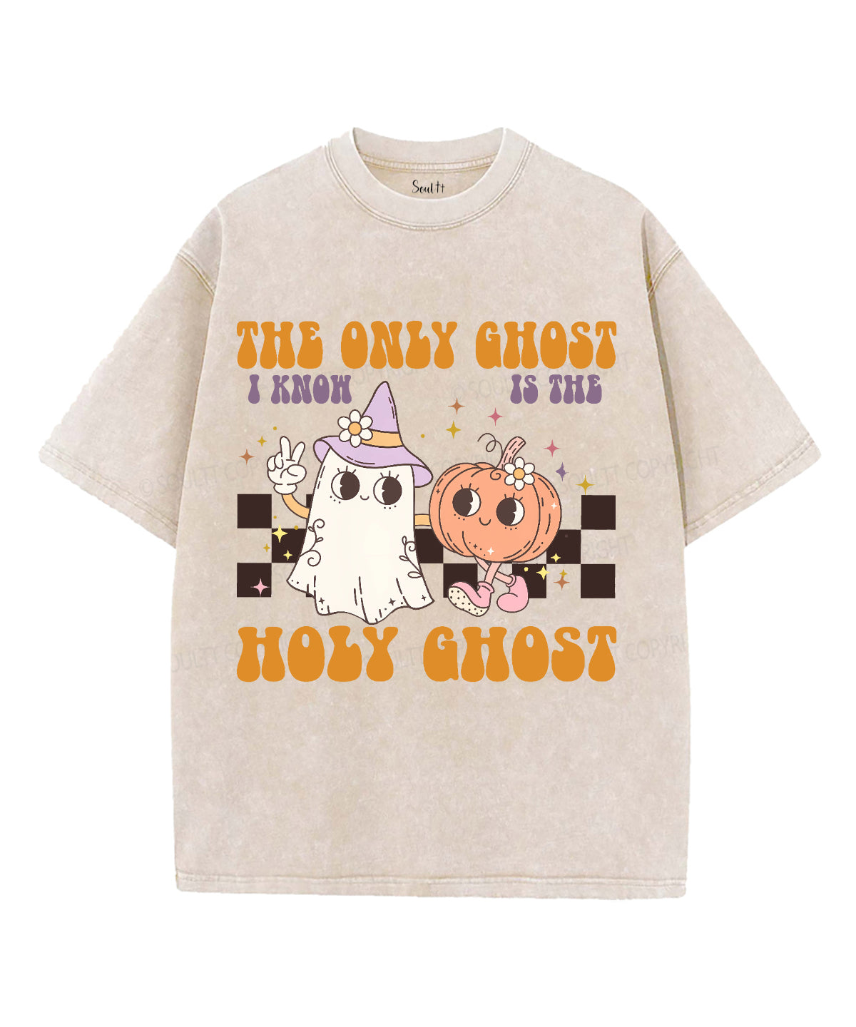 The Only Ghost Unisex Washed Christian T-shirt Style001 Hoodie, Sweatshirt | CiraTrend.com (Image 2)