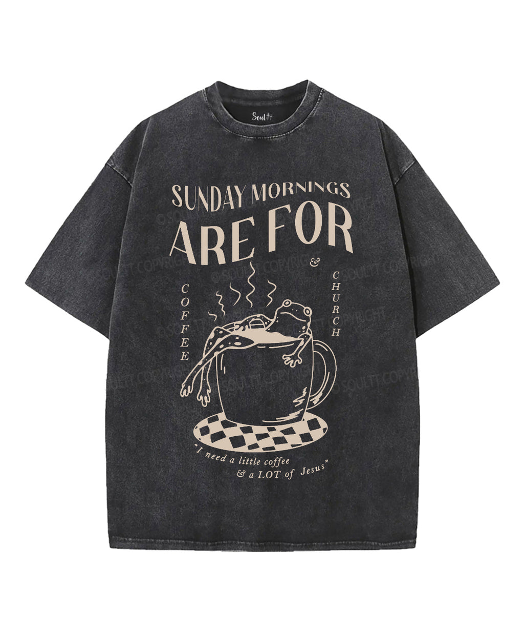 I Need A Little Coffee Unisex Washed Christian T-shirt Hoodie, Sweatshirt | CiraTrend.com (Image 2)