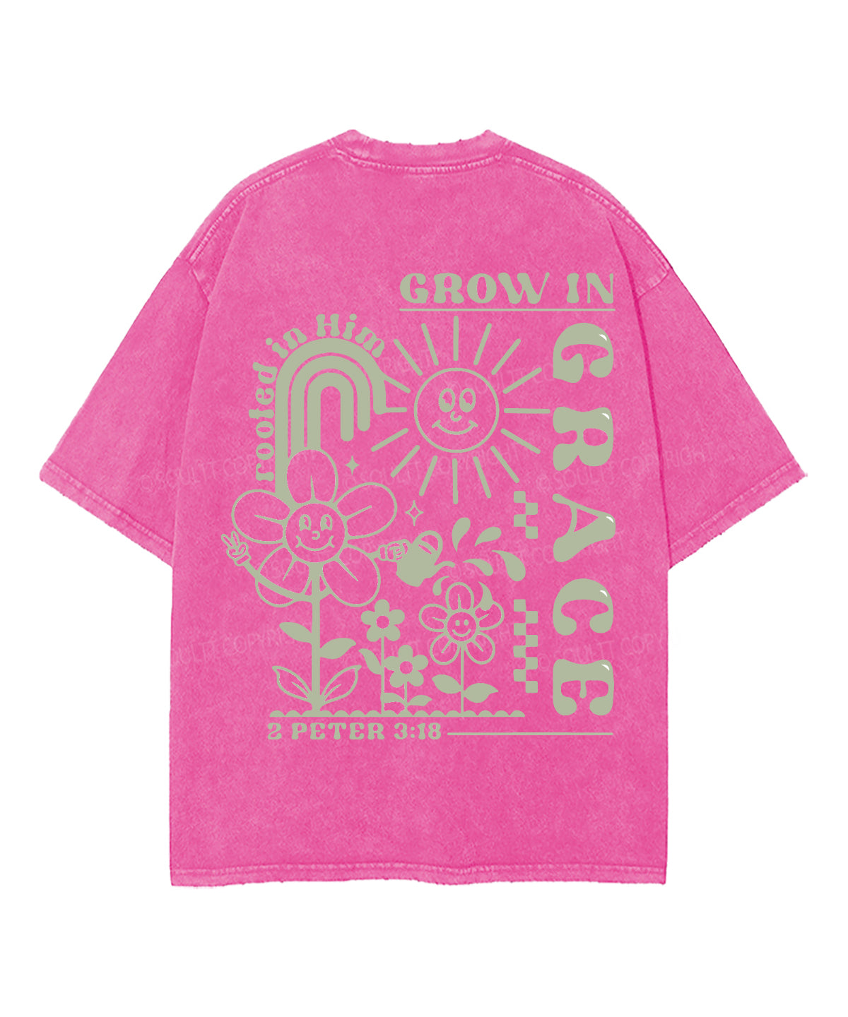 Grow In Grace Double Sided Washed Christian T-shirt Style001 Hoodie, Sweatshirt | CiraTrend.com (Image 5)