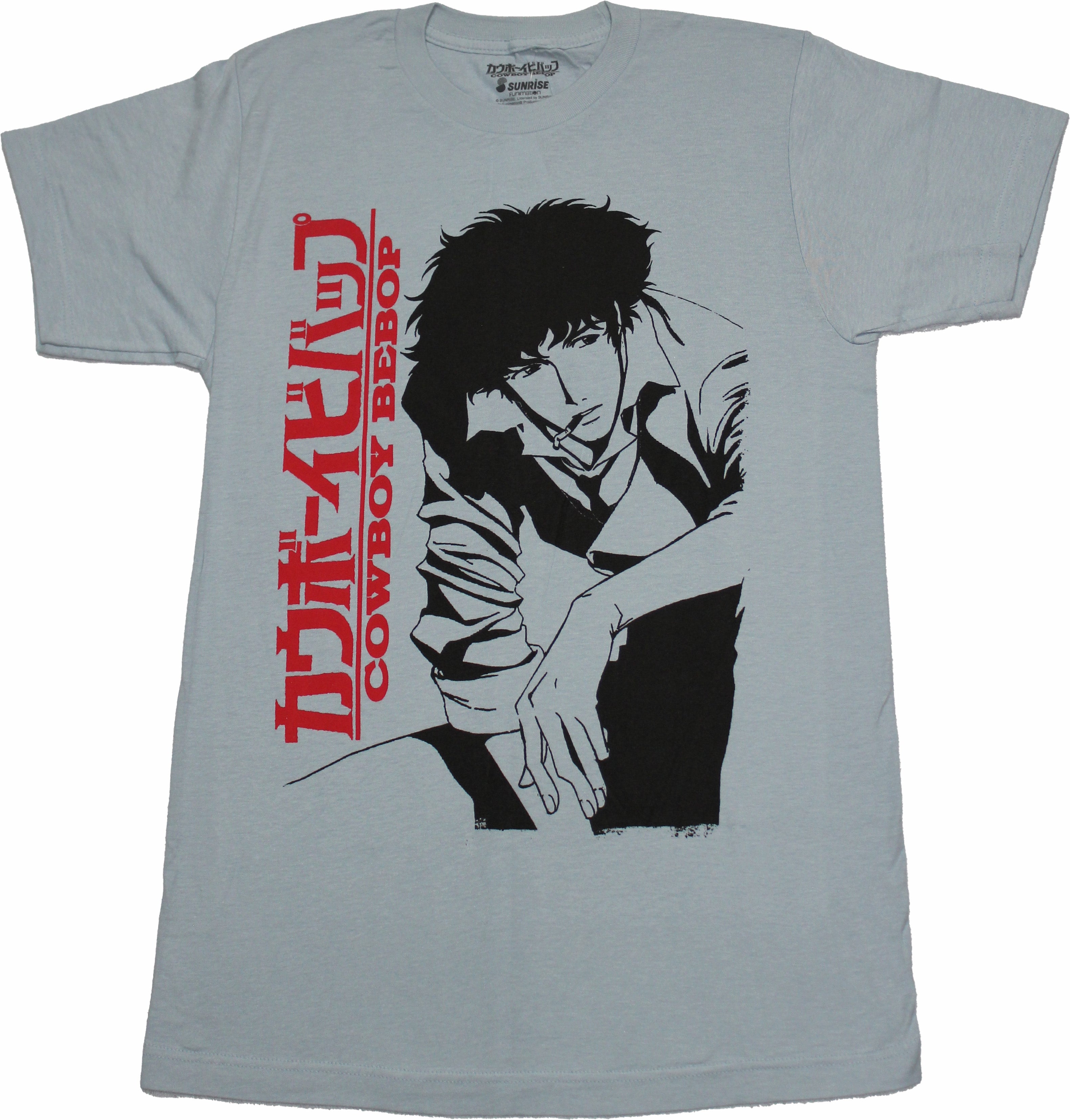 Cowboy Bebop Mens T-Shirt - Spike Sketch Next To Red Logo Hoodie, Sweatshirt | CiraTrend.com