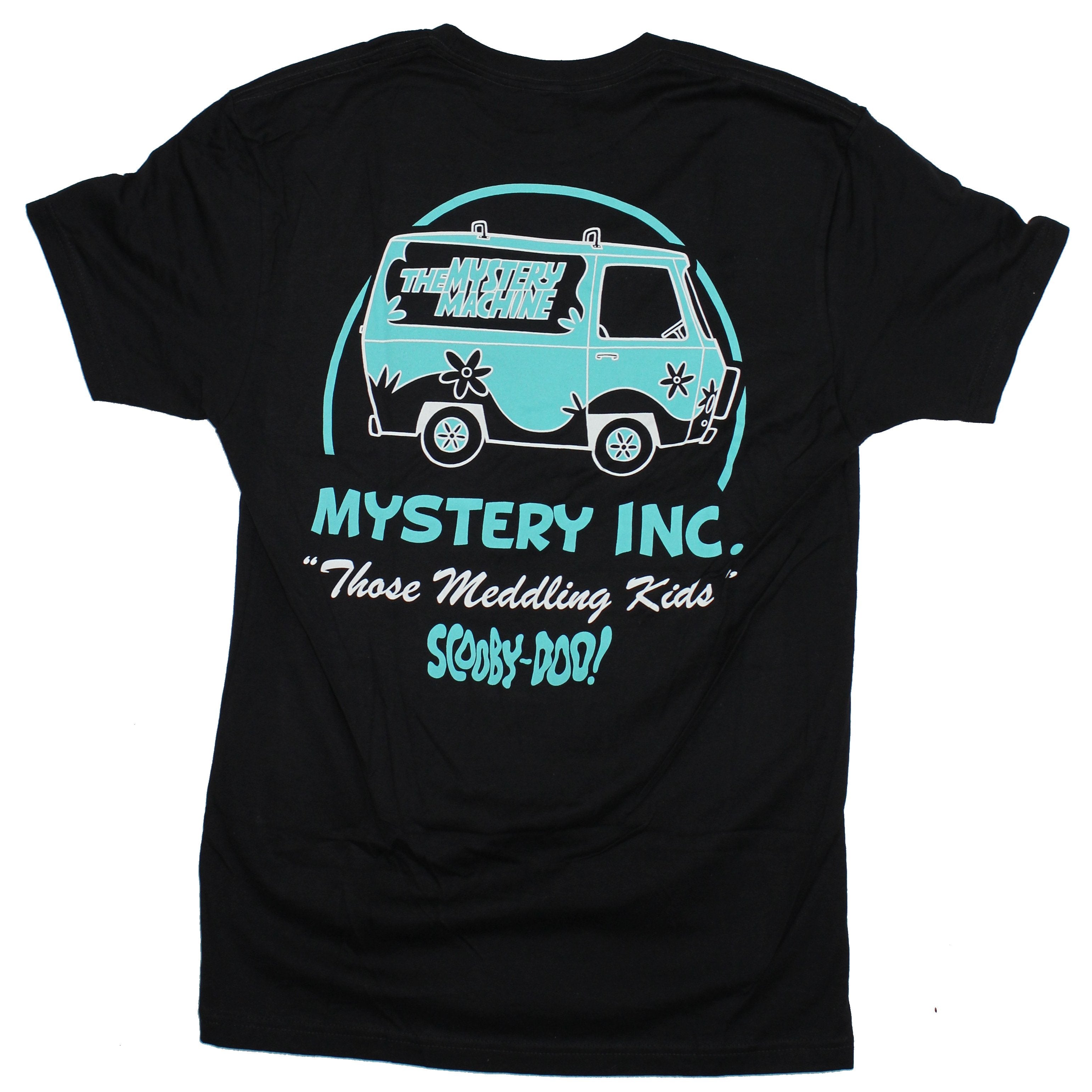 Scooby Doo Mens T-Shirt - Mystery Inc Those Meddling Kids Back Machine Logo Hoodie, Sweatshirt | CiraTrend.com (Image 2)