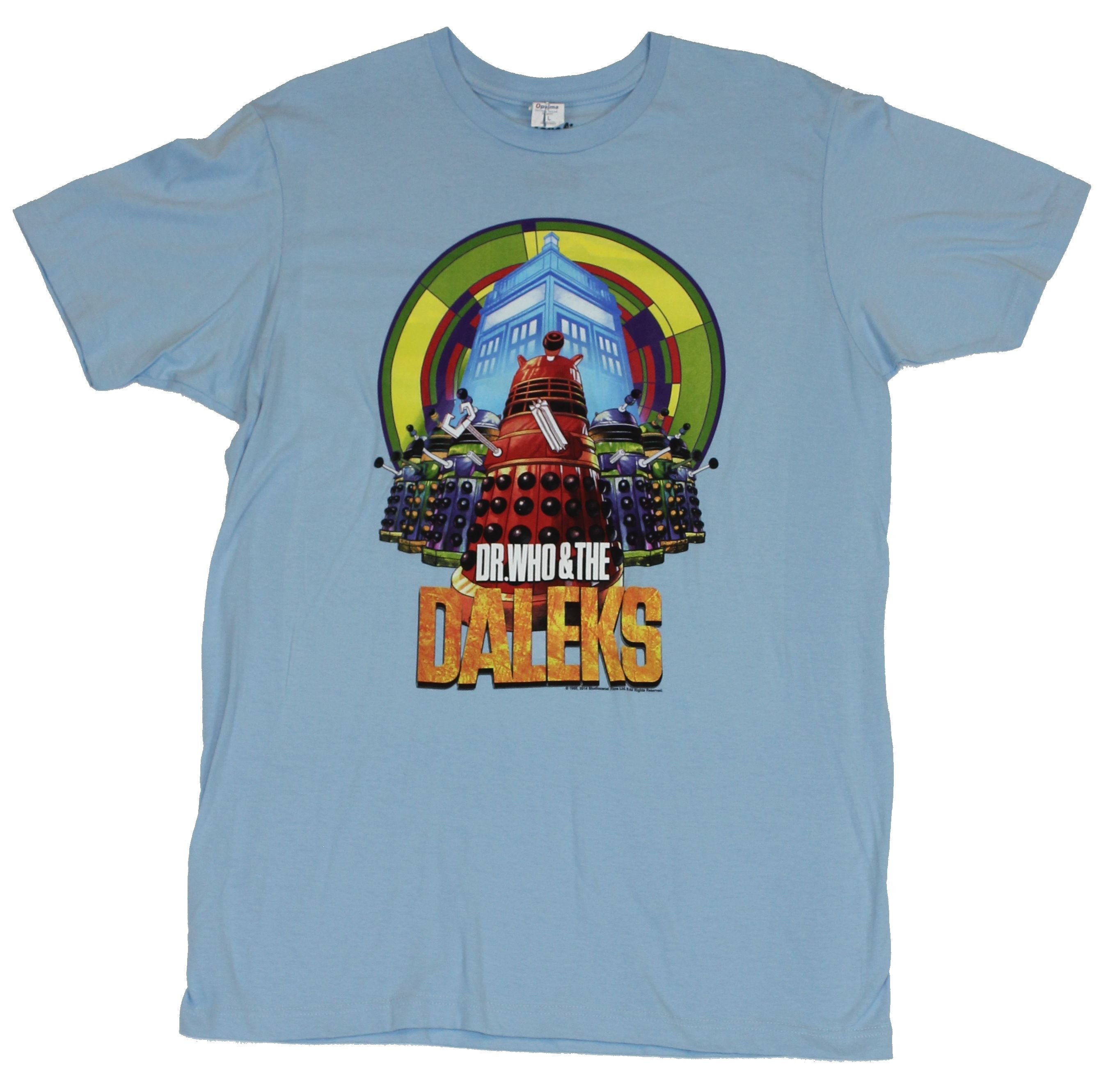 Doctor Who and the Daleks Mens T-Shirt - Rainbow Colored Dalek Image Hoodie, Sweatshirt | CiraTrend.com
