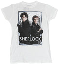 Sherlock (BBC TV Series) Girls Juniors T-Shirt - Photo Black Bordered Box Image Hoodie, Sweatshirt | CiraTrend.com