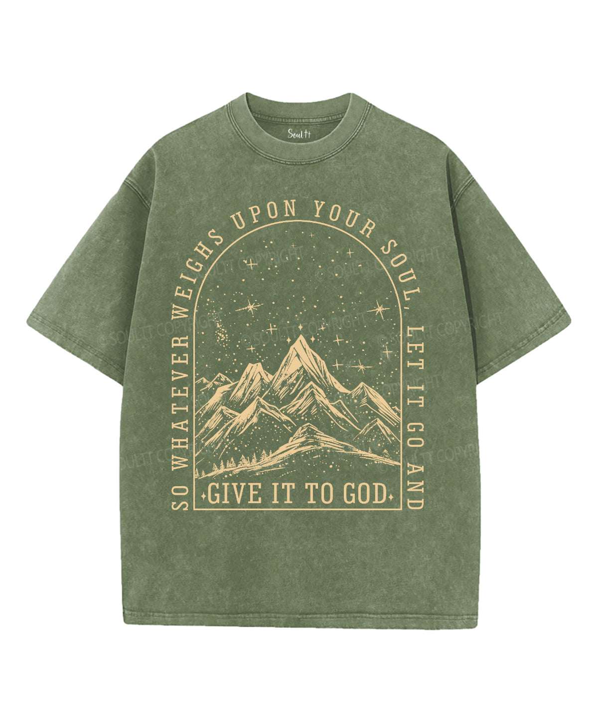 Give It To God Unisex Washed Christian T-shirt Style001 Hoodie, Sweatshirt | CiraTrend.com (Image 4)