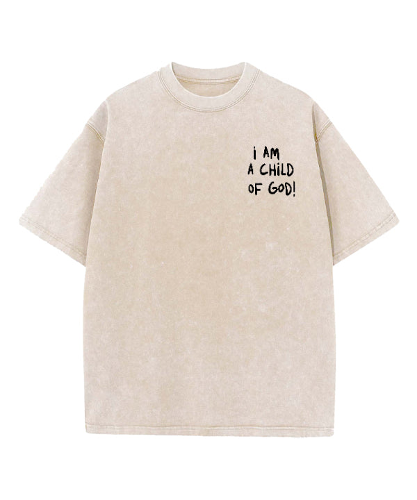 A Child Of God Double Sided Washed Christian T-shirt Hoodie, Sweatshirt | CiraTrend.com (Image 3)