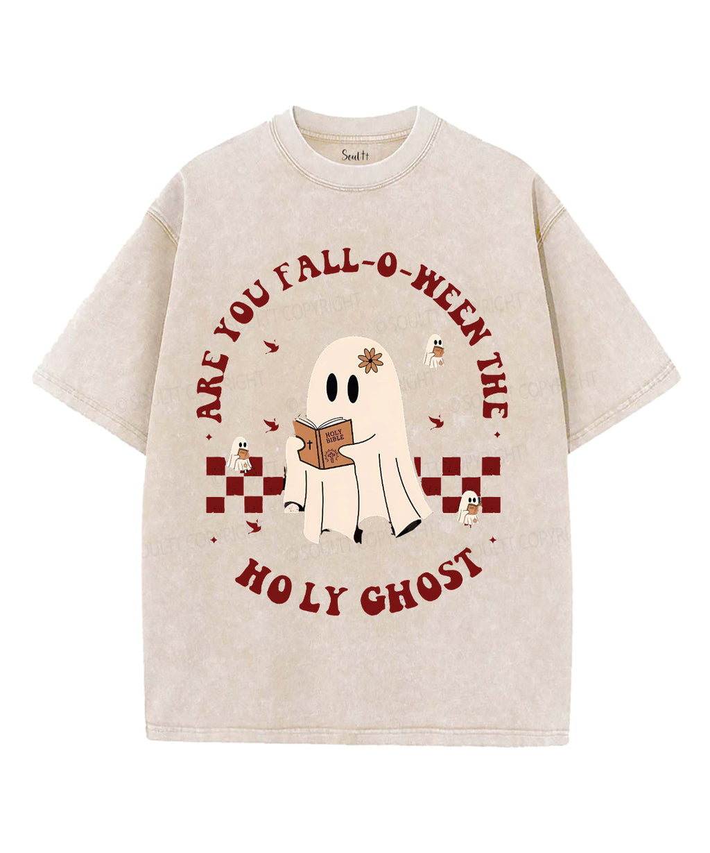 Halloween Holy Ghost Unisex Washed Christian T-shirt Style002 Hoodie, Sweatshirt | CiraTrend.com (Image 5)