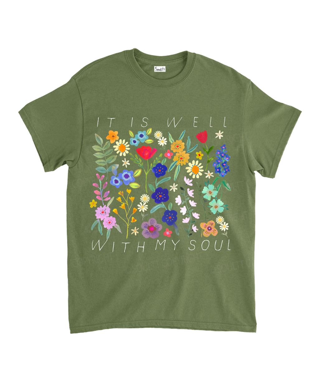 Is Well My Soul Cotton Christian Style008 T-Shirts, Hoodie, Sweatshirt