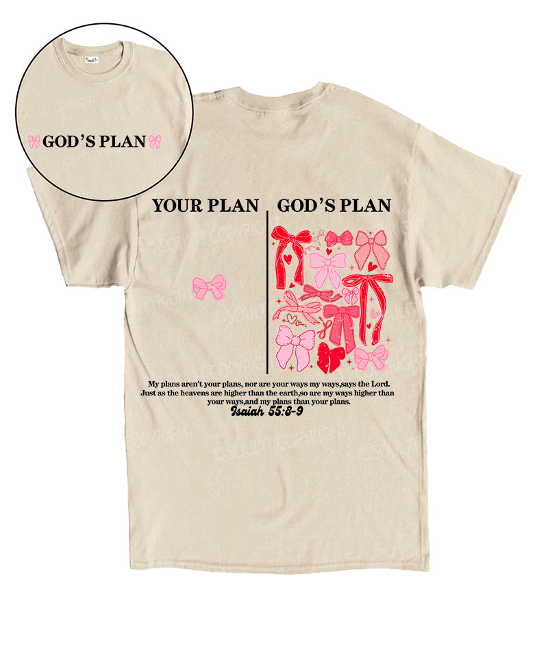 God'S PlanÂ£Â¾My Plan Double Sided Cotton Christian T-Shirts, Hoodie, Sweatshirt