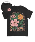 All Things Are Possible Double Sided Unisex Cotton Christian T-Shirt Hoodie, Sweatshirt | CiraTrend.com (Image 1)