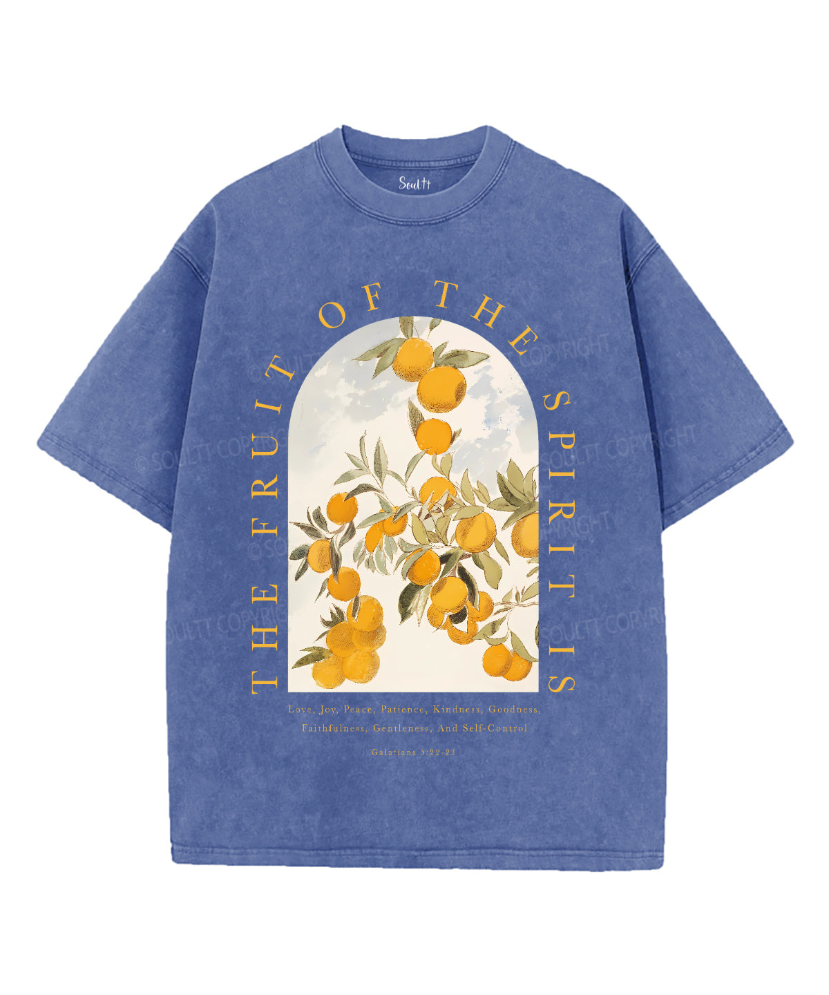 The Fruit Of The Spirit Unisex Washed Christian T-shirt Style001 Hoodie, Sweatshirt | CiraTrend.com (Image 3)