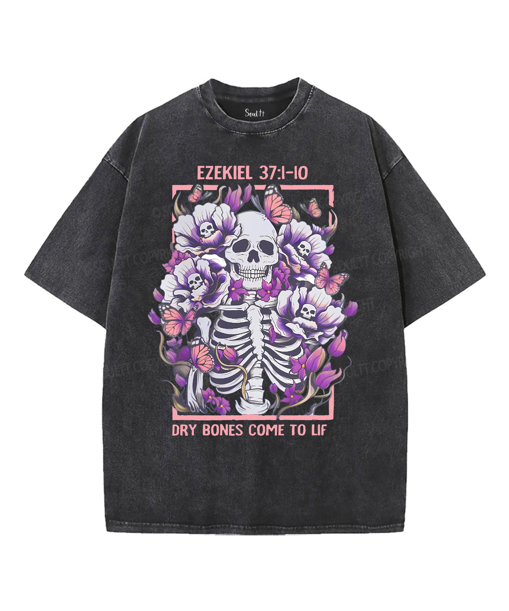 Dry Bones Come To LifUnisex Washed Christian T-shirt Hoodie, Sweatshirt | CiraTrend.com (Image 1)