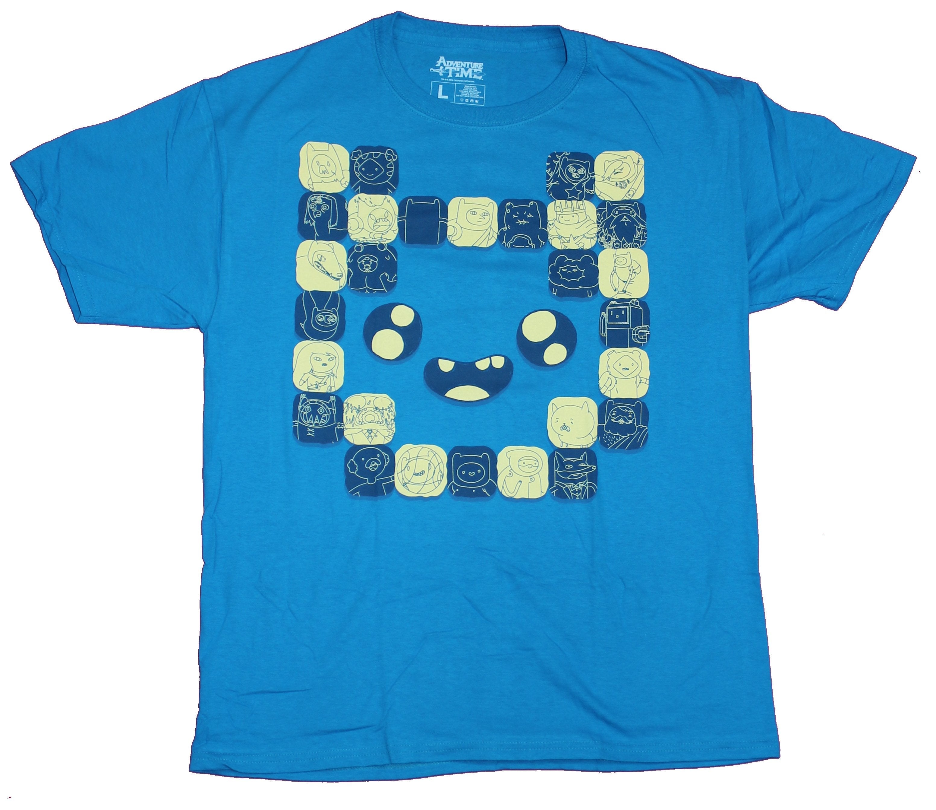 Adventure Time Mens T-Shirt - Big Finn Head Made out of Little Pictures Hoodie, Sweatshirt | CiraTrend.com