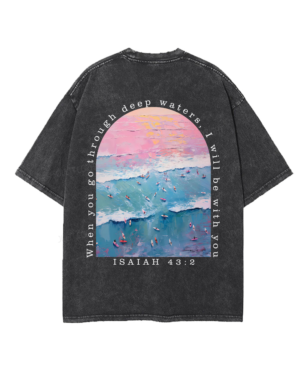 I Will Be With You Double Sided Unisex Washed Christian T-shirt Style021 Hoodie, Sweatshirt | CiraTrend.com (Image 3)