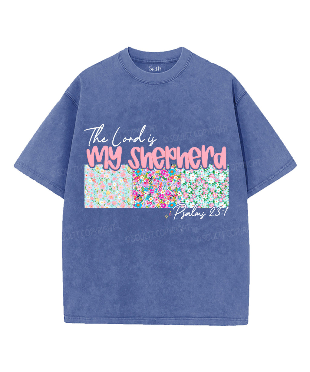 The Lord Is My Shepherd Unisex Washed Christian T-shirt Style003 Hoodie, Sweatshirt | CiraTrend.com (Image 4)