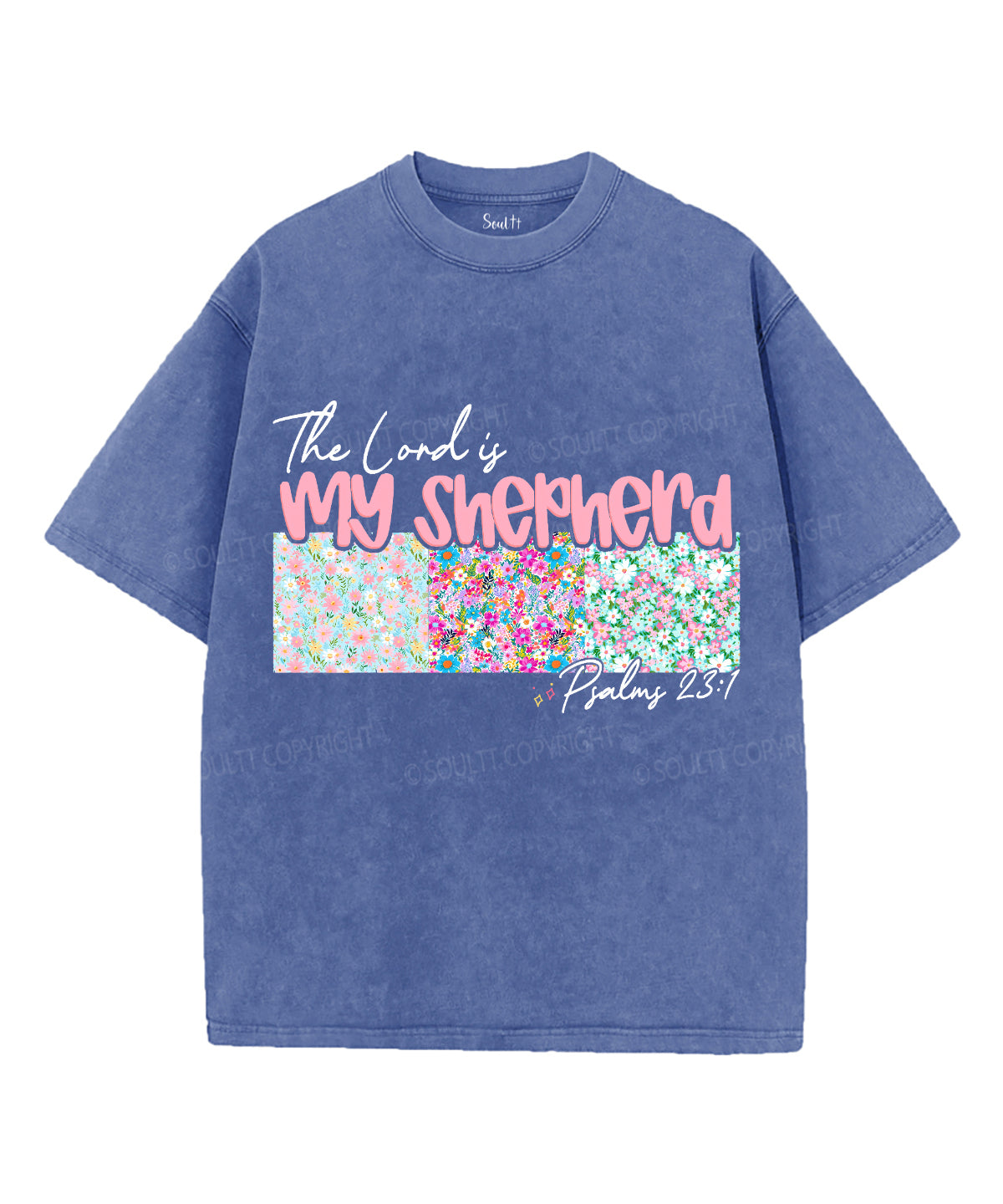 The Lord Is My Shepherd Unisex Washed Christian T-shirt Style003 Hoodie, Sweatshirt | CiraTrend.com (Image 4)
