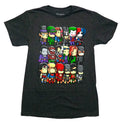 Scribblenauts Mens T-Shirt - Three Rows of Chibi Superheroes Hoodie, Sweatshirt | CiraTrend.com