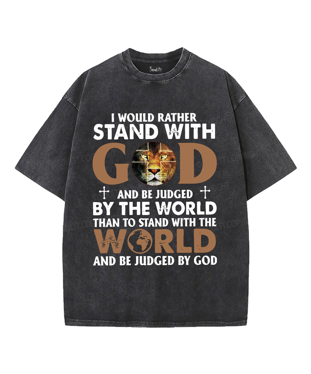 I Would Rather Stand With God Washed Christian T-shirt Style001 Hoodie, Sweatshirt | CiraTrend.com (Image 2)