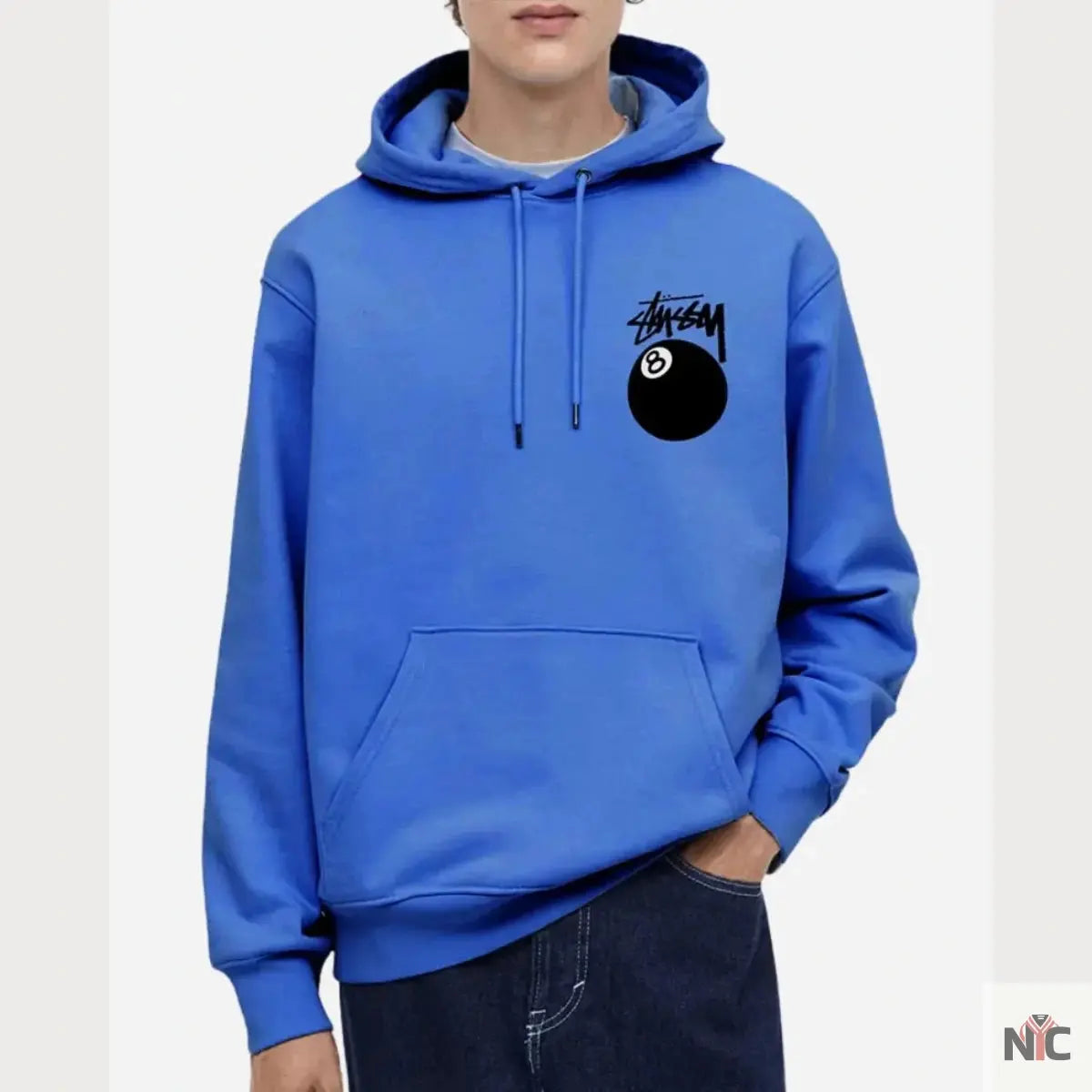 8 Ball Unisex Stussy Blue Hoodie T-Shirts, Sweatshirt | CiraTrend.com (Image 1)