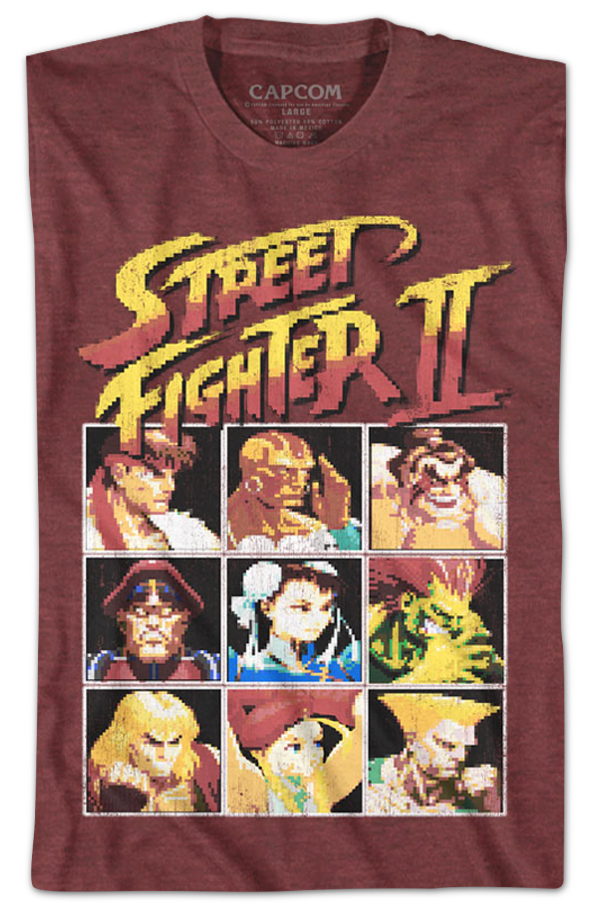 8 Bit Characters Street Fighter II T-Shirts, Hoodie, Sweatshirt