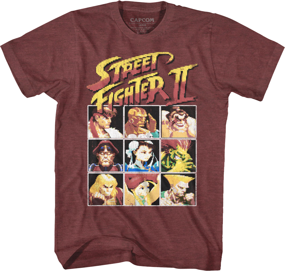 8 Bit Characters Street Fighter II T-Shirts, Hoodie, Sweatshirt