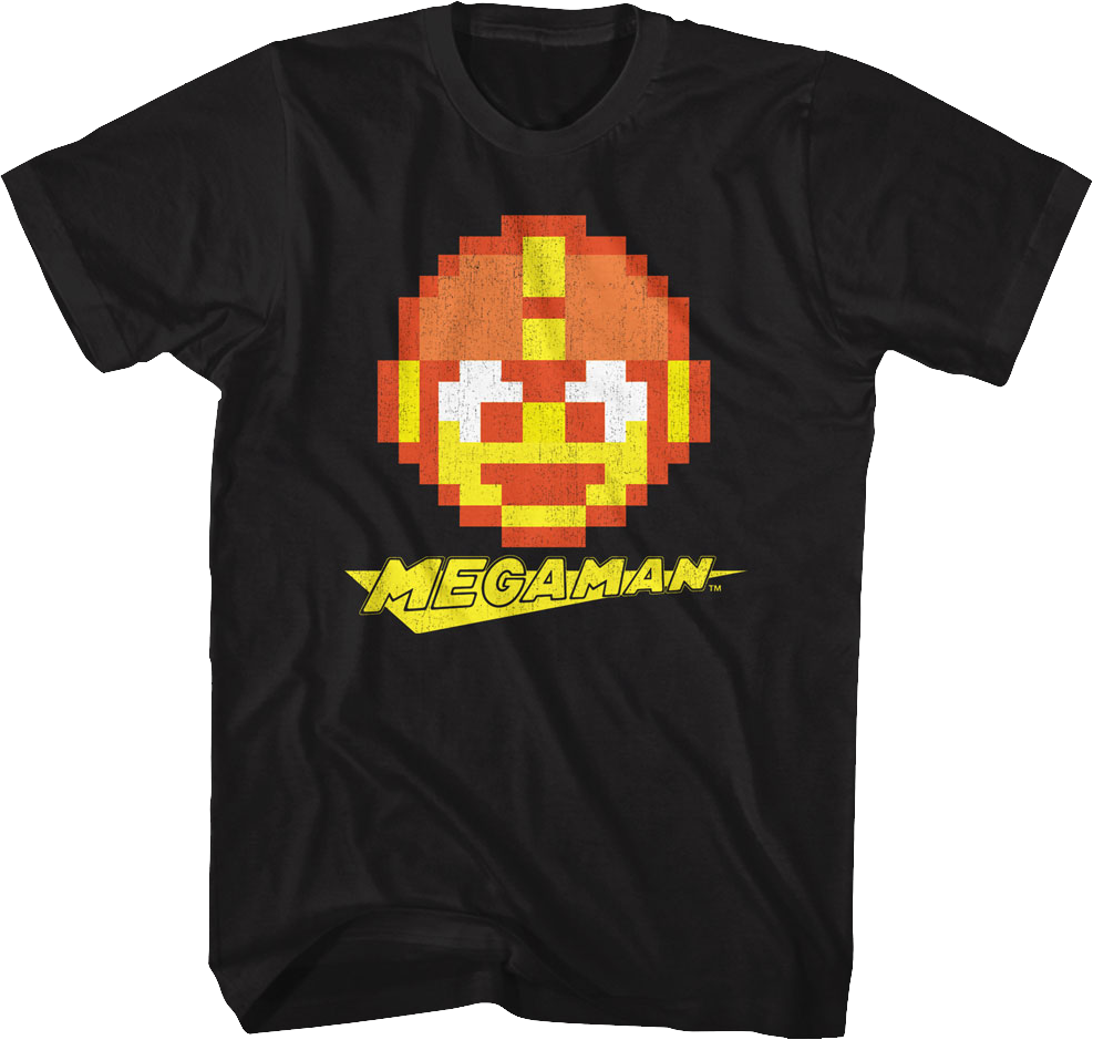 8 Bit Head Shot Mega Man T-Shirts, Hoodie, Sweatshirt