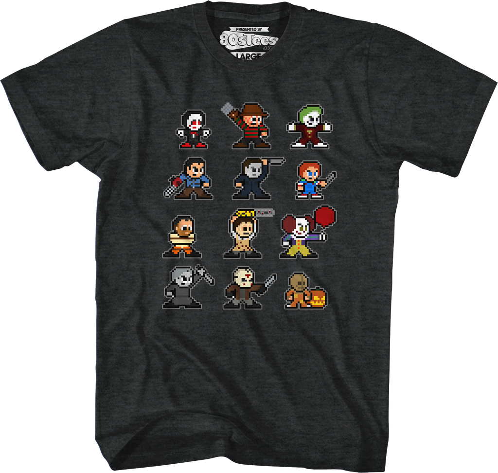 8 Bit Horror Icons T-Shirts, Hoodie, Sweatshirt