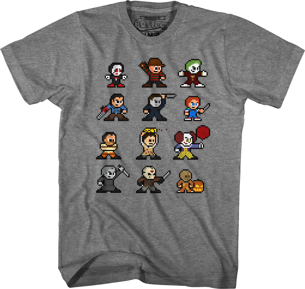 8 Bit Horror Icons T-Shirts, Hoodie, Sweatshirt