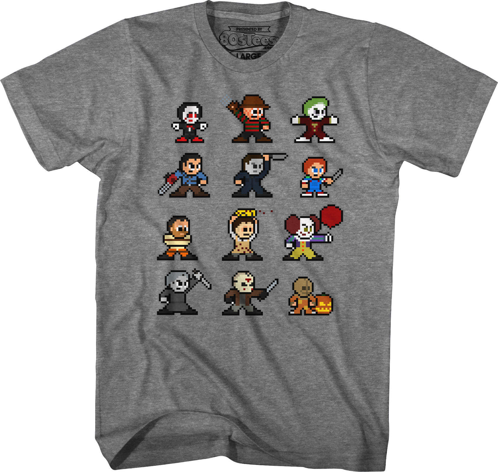 8 Bit Horror Icons T-Shirts, Hoodie, Sweatshirt