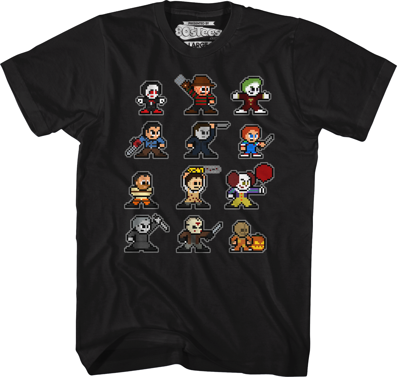 8 Bit Horror Icons T-Shirts, Hoodie, Sweatshirt